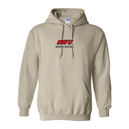 Adult Unisex Classic OWU Bishops Baseball Graphic Hoodie - Ohio Wesleyan University