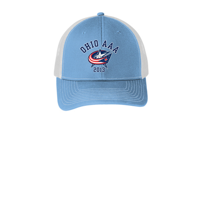 Adult Unisex Ohio AAA Blue Jackets Snapback Trucker Hat