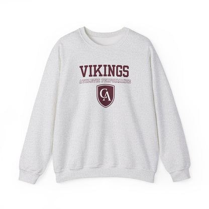 Adult Unisex Columbus Academy Vikings Athletic Performance Graphic Gildan Heavy Blend Sweatshirt