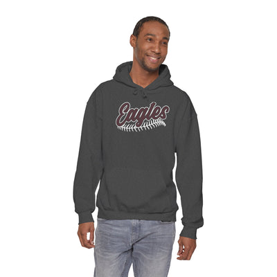Adult Unisex New Albany Script Stitch Eagles Graphic Hoodie