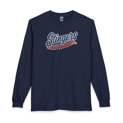 Adult Unisex Stingers Softball Stitches Graphic Long Sleeve Gildan Tee