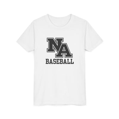 Youth Classic Black Logo Baseball Graphic Short Sleeve Soft Tee