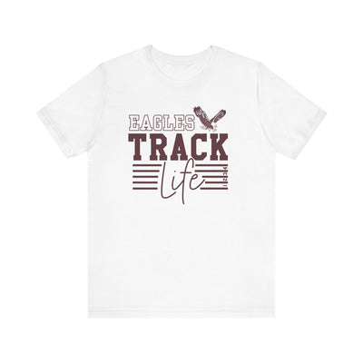 Adult Unisex Eagles Track Life Graphic Short Sleeve Soft Tee