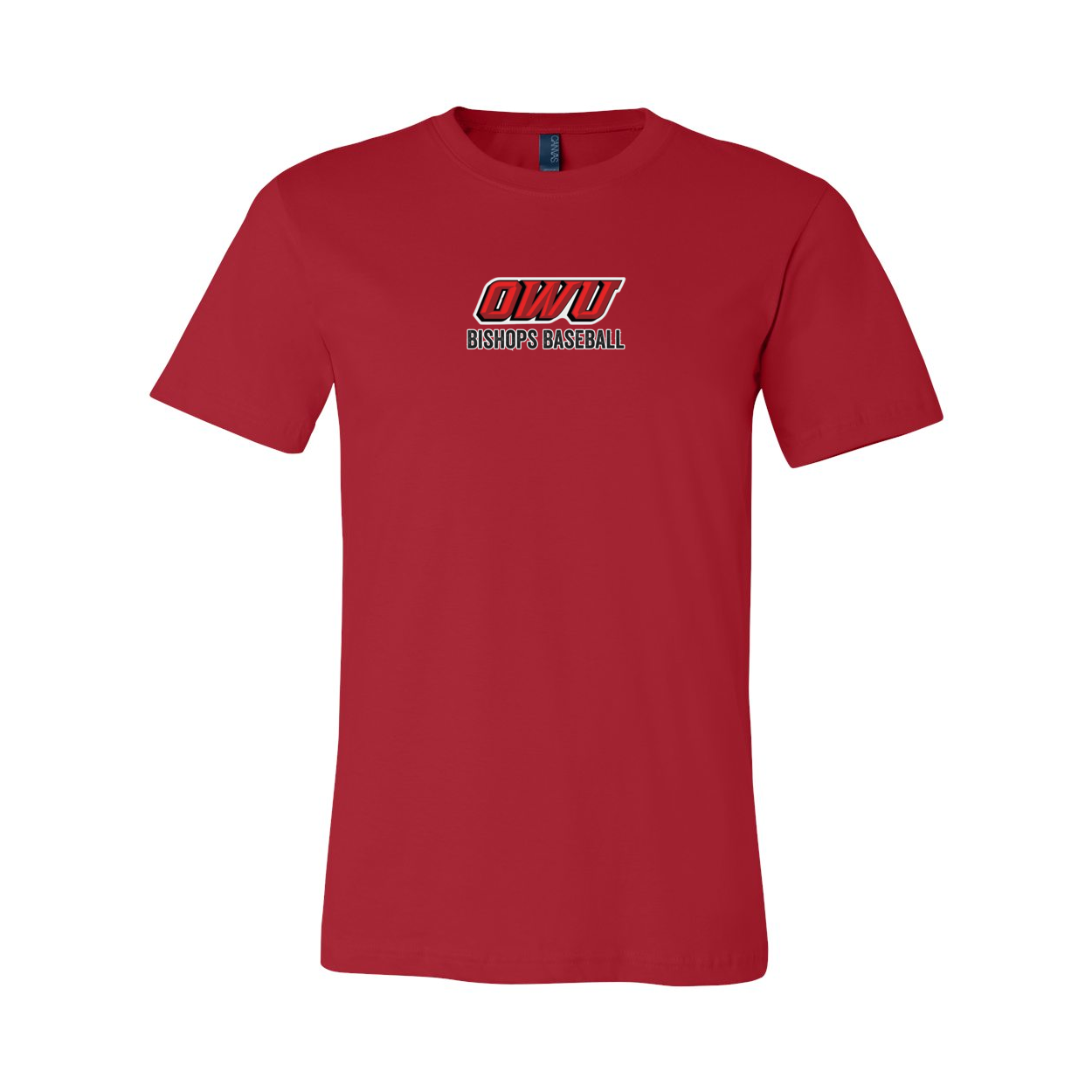 Adult Unisex Classic OWU Bishops Baseball Graphic Short Sleeve Soft Tee - Ohio Wesleyan University