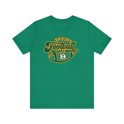 Adult Unisex Bruin Script Football Graphic Short Sleeve Soft Tee