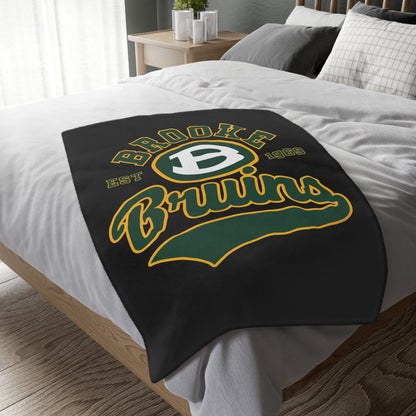 Brooke Bruins 1969 Graphic Super Soft Velveteen Microfiber Blanket (Two-sided print)