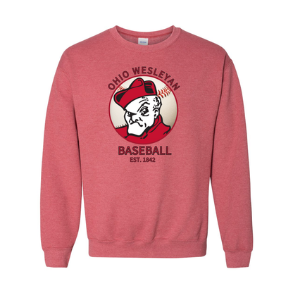 Adult Unisex 1842 Bishops Baseball Graphic Sweatshirt - Ohio Wesleyan University