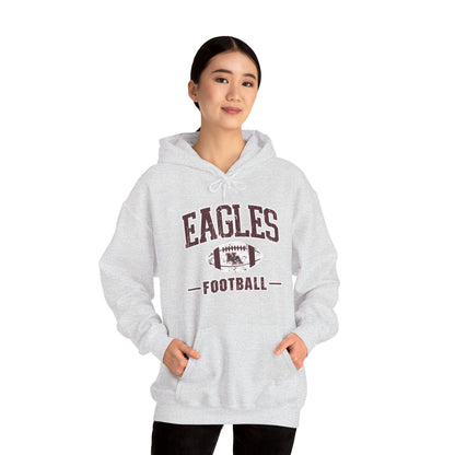 Adult Unisex Eagles Football Vintage Distressed Graphic Hoodie