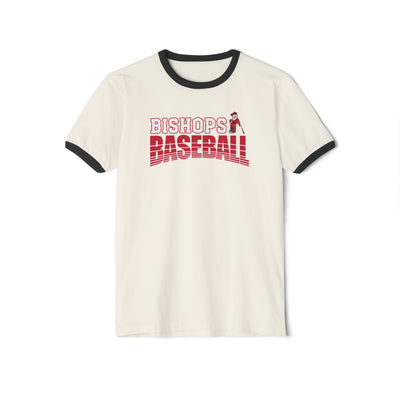 Adult Unisex Battling Bishops Strike Zone Baseball Graphic Short Sleeve Ringer Tee