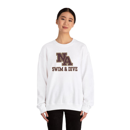 Adult Unisex Swim & Dive Classic Logo with Word Pool Back Graphic Sweatshirt