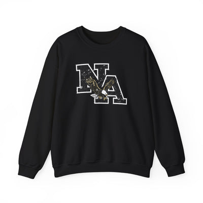 Adult Unisex Vintage Distressed Black Logo Graphic Sweatshirt