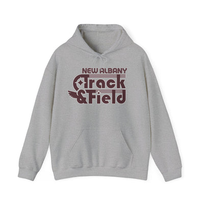 Adult Unisex Retro Track and Field Graphic Hoodie
