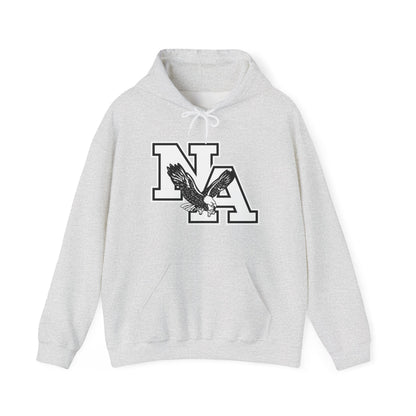 Adult Unisex White/Black Classic NA Logo Graphic Hoodie