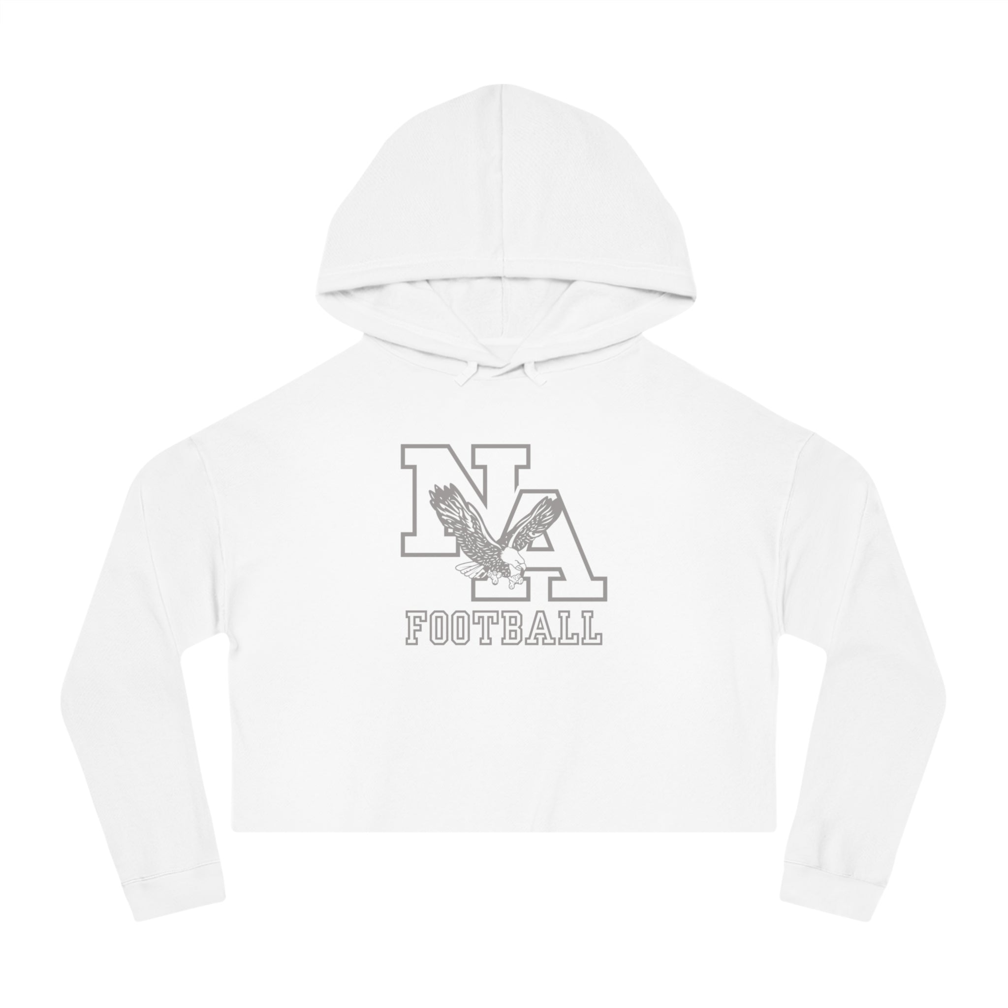 Women's New Albany Tonal Football Logo Graphic Crop Hoodie