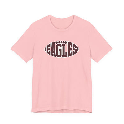 Adult Unisex New Albany Football Eagle Ball Graphic Short Sleeve Soft Tee