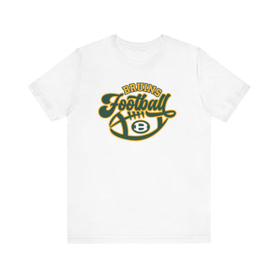 Adult Unisex Bruin Script Football Graphic Short Sleeve Soft Tee