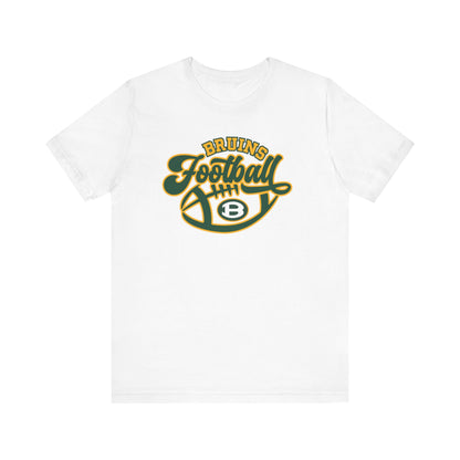 Adult Unisex Bruin Script Football Graphic Short Sleeve Soft Tee
