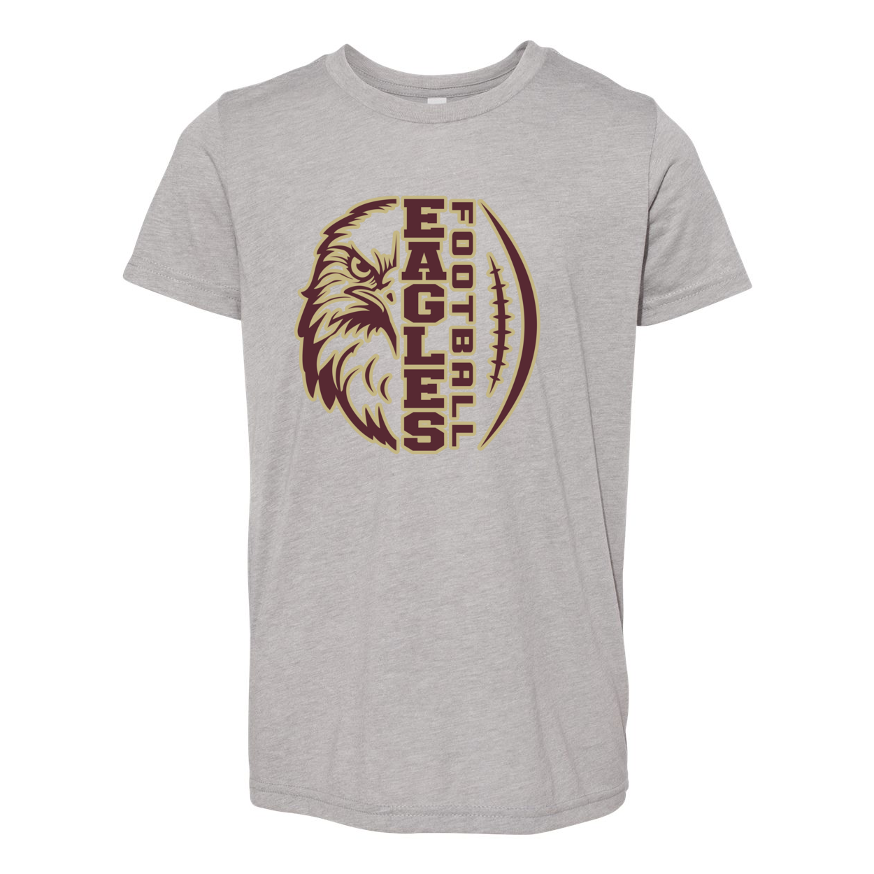 Youth Super Soft Epic Eagle Football Short Sleeve Graphic Tee