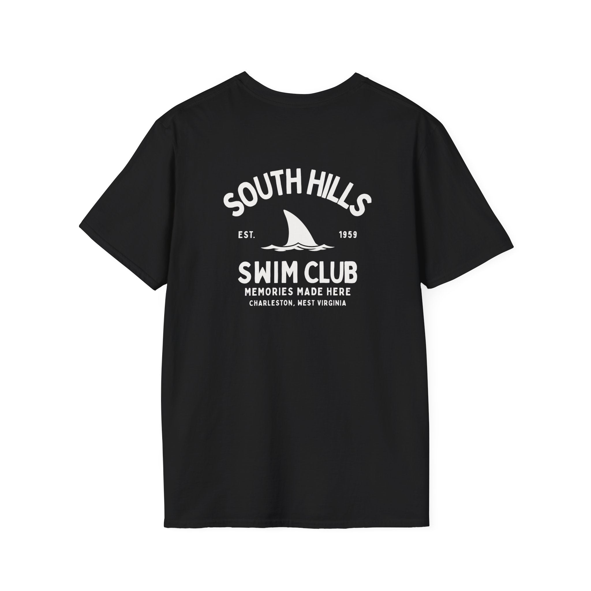 Adult Unisex South Hills Swim Club Heritage Graphic Short Sleeve Gildan Softstyle Tee