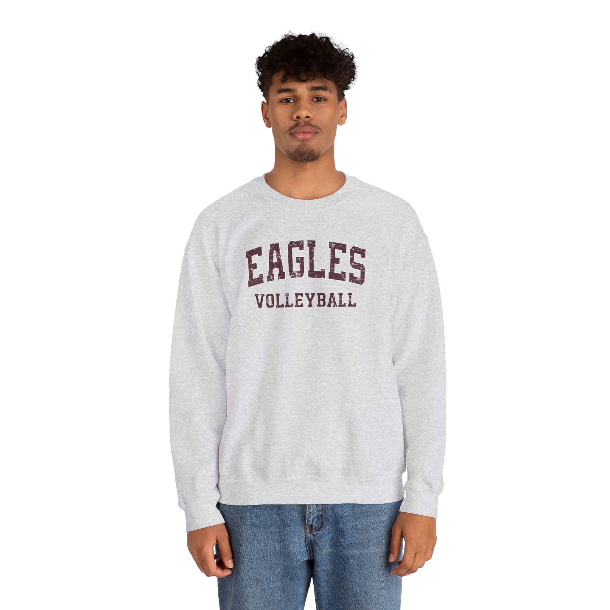 Adult Unisex New Albany Eagles Volleyball Vintage Distressed Graphic Sweatshirt