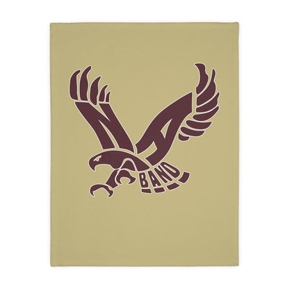 Band Eagle Graphic Super Soft Velveteen Microfiber Blanket (Two-sided print)