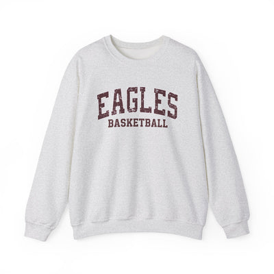 Adult Unisex Eagles Basketball Distressed Graphic Sweatshirt