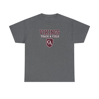 Adult Unisex Columbus Academy Vikings Track & Field Graphic Short Sleeve Gildan Heavy Tee