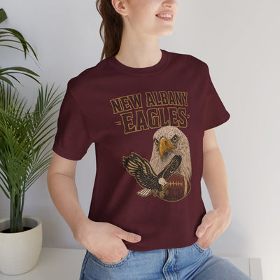 Adult Unisex New Albany Gridiron Eagle Graphic Short Sleeve Soft Tee