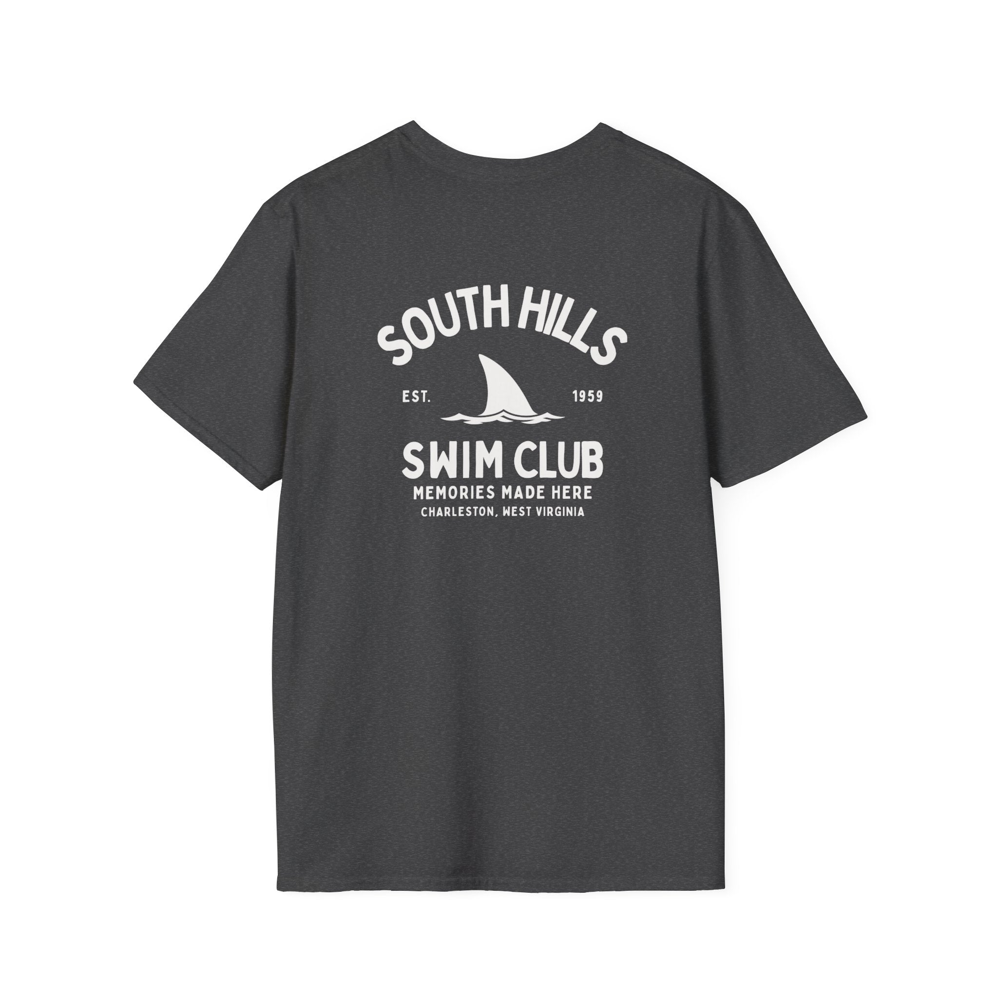 Adult Unisex South Hills Swim Club Heritage Graphic Short Sleeve Gildan Softstyle Tee