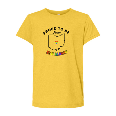 Youth City Rainbow Pride Super Soft Short Sleeve Graphic Tee - New Albany