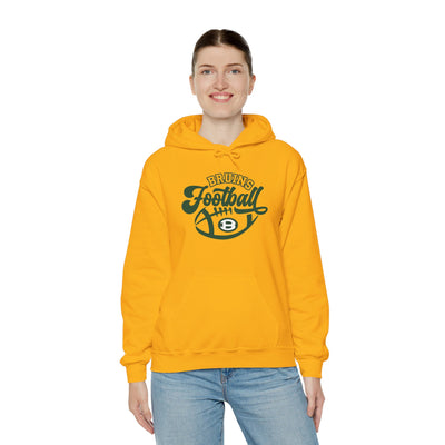 Adult Unisex Bruin Script Football Graphic Hoodie
