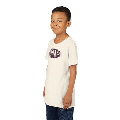 Youth New Albany Football Eagle Ball Graphic Short Sleeve Bella + Canvas Soft Tee