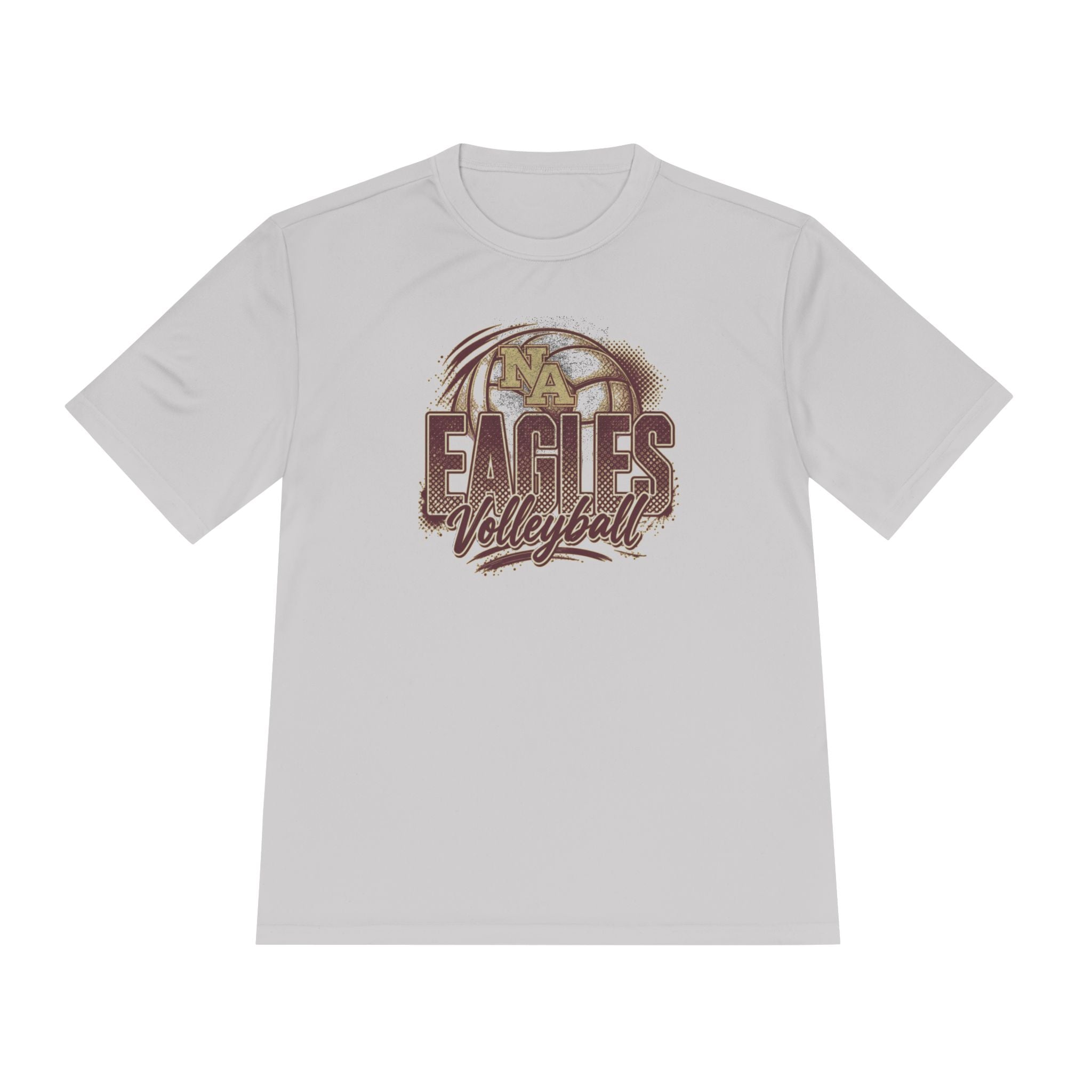 Adult Unisex New Albany Eagles Ombre Volleyball Graphic Sport-Tek Competitor Performance Tee