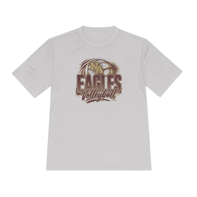 Adult Unisex New Albany Eagles Ombre Volleyball Graphic Sport-Tek Competitor Performance Tee