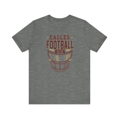 Adult Unisex Eagles Maroon Hype Helmet Graphic Short Sleeve Soft Tee