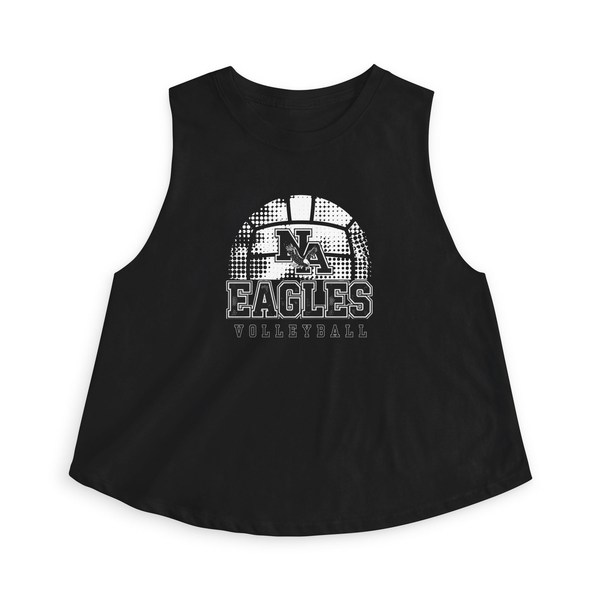 Women's New Albany Eagles Spike it Graphic Crop Tank