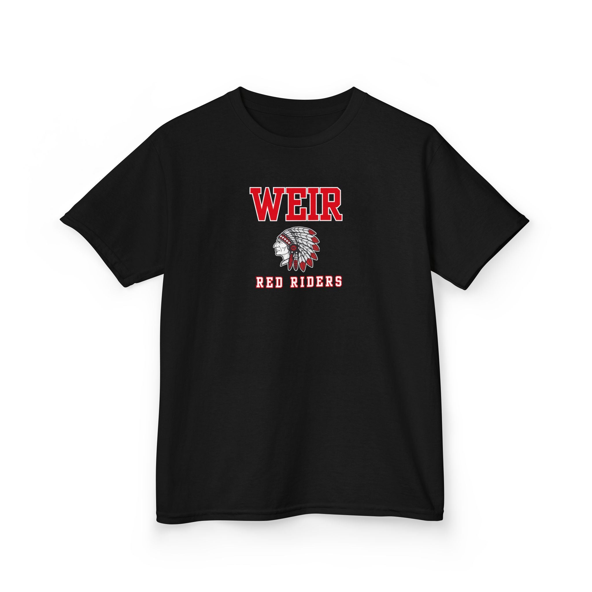 Youth Weir Red Riders Classic Mascot Graphic Short Sleeve Gildan Heavy Tee