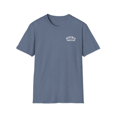 Adult Unisex South Hills Swim Club Heritage Graphic Short Sleeve Gildan Softstyle Tee