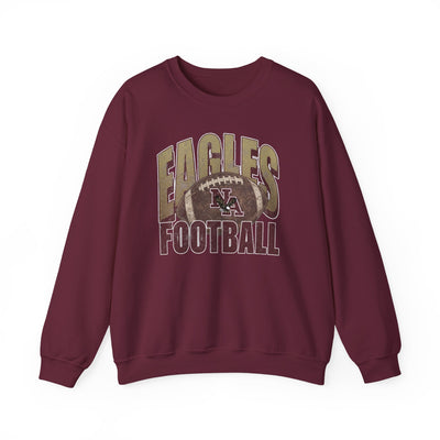 Adult Unisex New Albany First-Down Distressed Football Graphic Sweatshirt