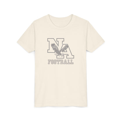 Youth New Albany Tonal Football Logo Graphic Short Sleeve Soft Tee