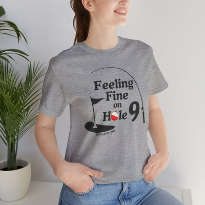 Adult Unisex Hole 9 Links Graphic Short Sleeve Soft Tee