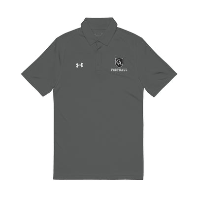 Adult Unisex Columbus Academy Vikings Football Under Armour Performance Polo with Logo Embroidery