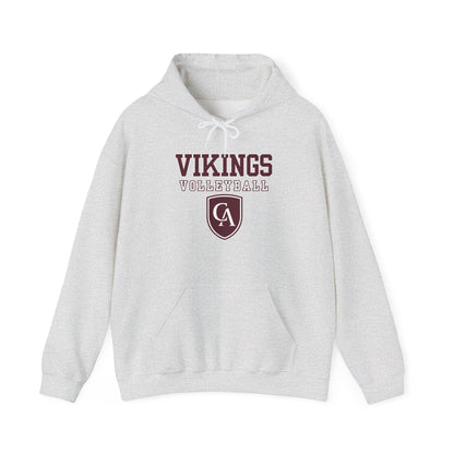 Adult Unisex Columbus Academy Vikings Volleyball Graphic Gildan Heavy Blend Hoodie