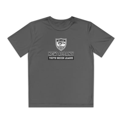 Youth New Albany Youth Soccer League Game Day Graphic Sport-Tek Competitor Performance Tee