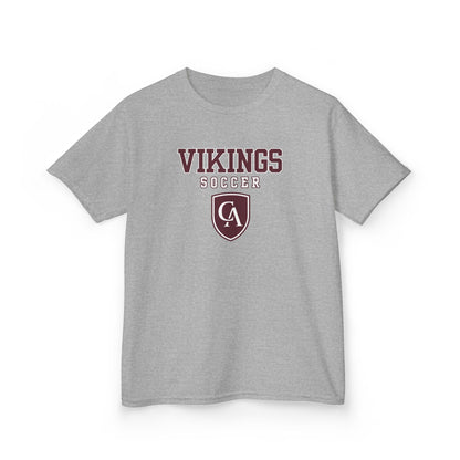 Youth Columbus Academy Vikings Soccer Graphic Short Sleeve Gildan Heavy Tee