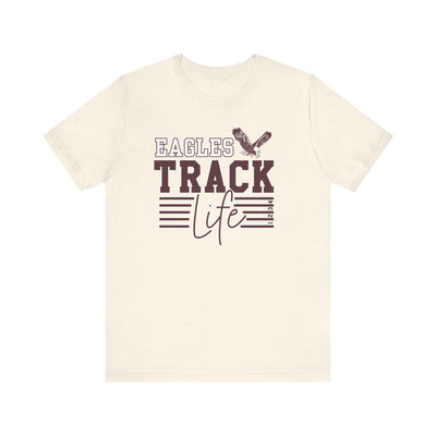 Adult Unisex Eagles Track Life Graphic Short Sleeve Soft Tee