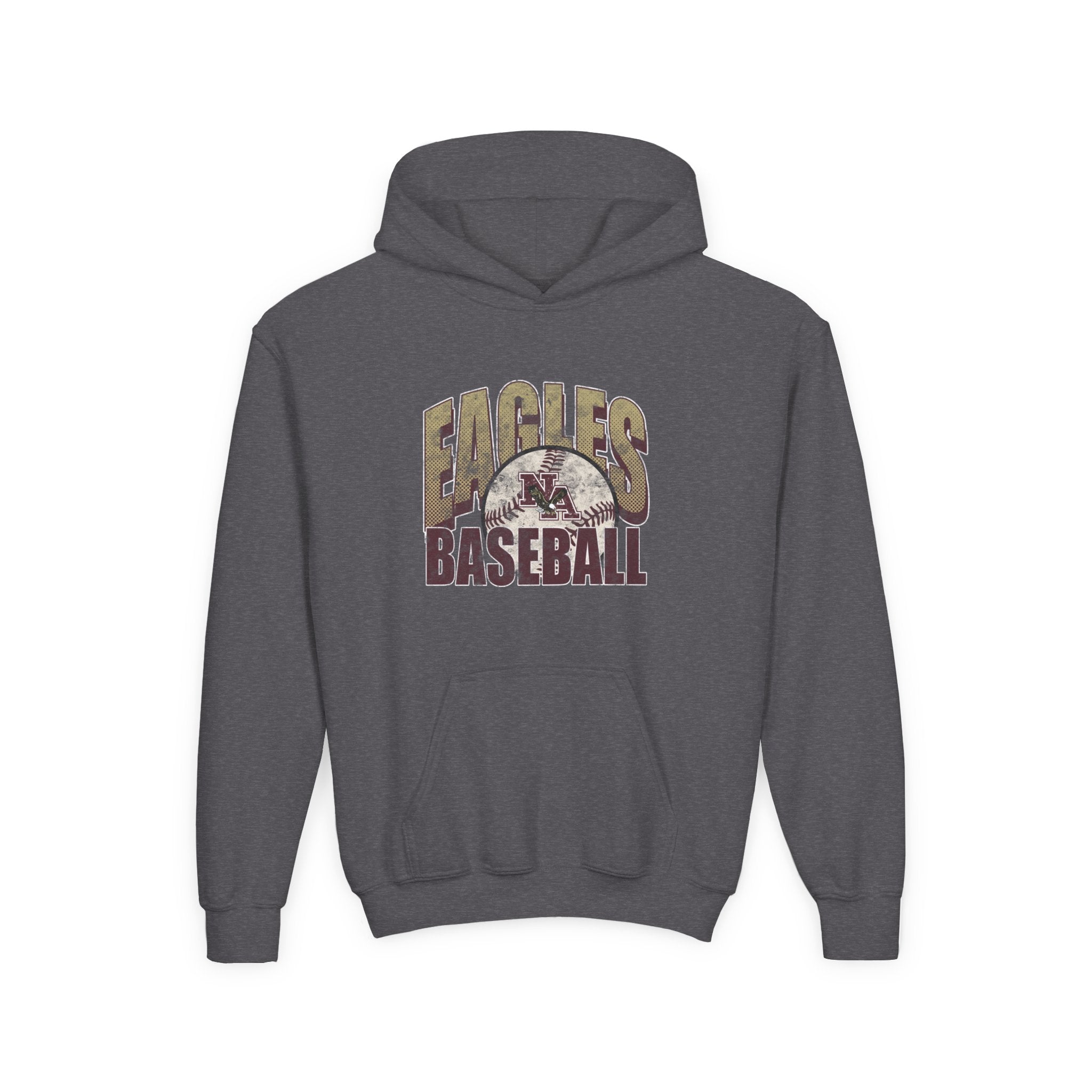 Youth New Albany Eagles Distressed Dugout Graphic Hoodie