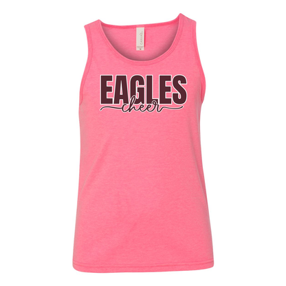 Youth Cheer Words with Back Graphic Tank - New Albany Eagles