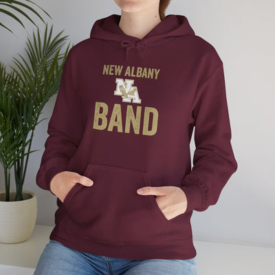Adult Unisex Vintage Distressed New Albany Band Graphic Hoodie