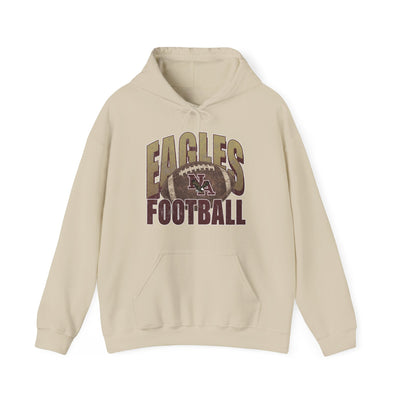 Adult Unisex New Albany First-Down Distressed Football Graphic Hoodie